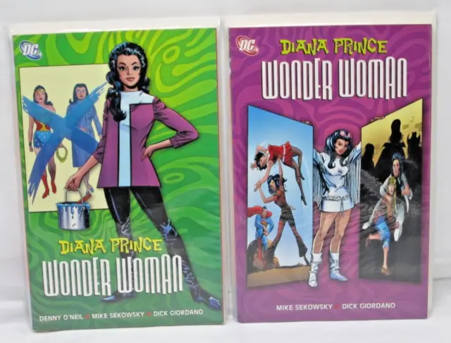 Diana Prince Wonder Woman TPB Vol 1 & 2 Bagged & Boarded Never Read
