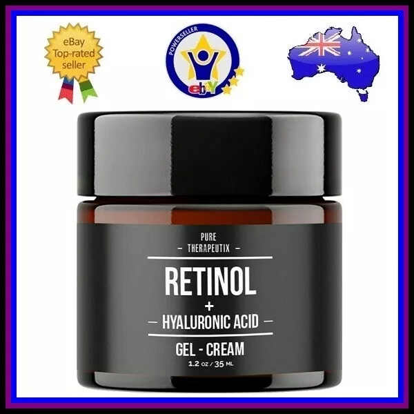 Retinol + Hyaluronic Acid & Vitamin C Anti-Aging Wrinkles Fine Lines GEL CREAM