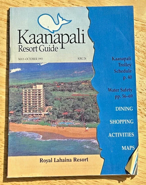 KAANAPALI RESORT GUIDE Lahaina Maui Hawaii Maps / Shopping / Dining