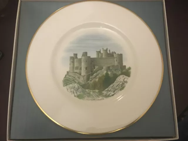 Wedgwood Cabinet Plate - Castles And Country Houses - Harlech Castle Boxed