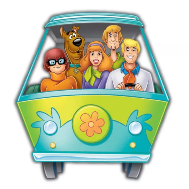 Scooby Doo Mystery Machine Shaped Vinyl Decal Sticker