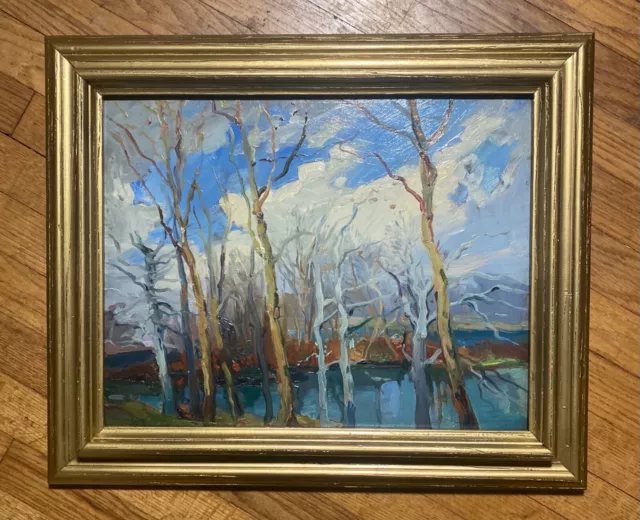 ANTIQUE OIL PAINTING-NY Listed Artist Alexander O. Levy-Contemporary ...