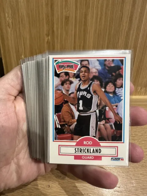 Set Lotto 28  carte cards carta card 1990 Fleer Nba Basket Basketball