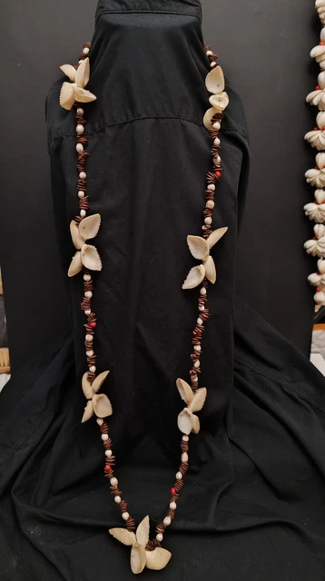 Collier Authentique En Coquillage Du Pacifique - Tahiti Tuamotu, Occasion En Très Bon état