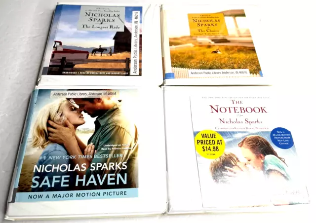 4 Nicholas Sparks Unabridged CD Audiobooks Safe Haven The Choice Longest Ride