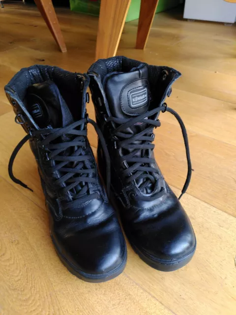 BLACK LEATHER ARMY Cadets Kombat Patrol Boots Size 8 £11.50 - PicClick UK