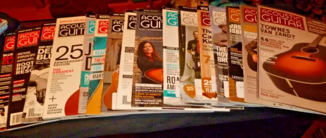 Lot of (16) Acoustic Guitar Magazines (2013-2017) Very nice condition