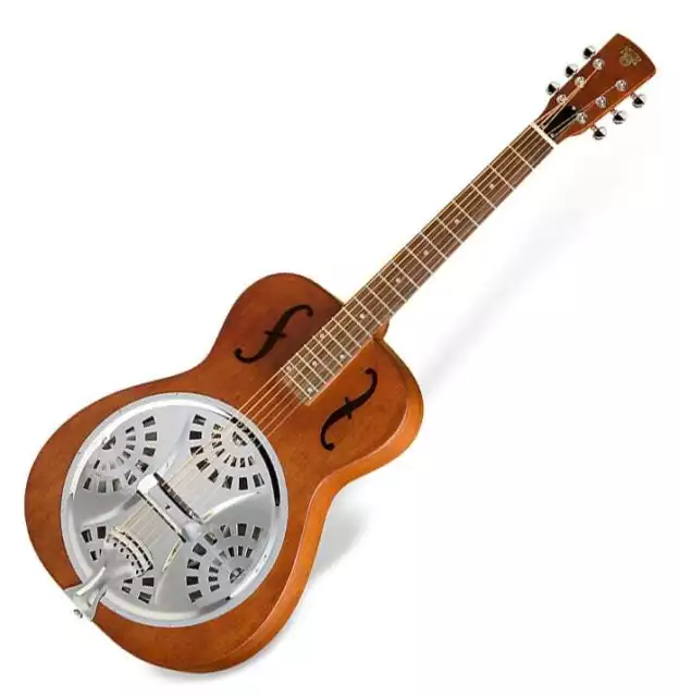 Guitarra Acústica De Colección Epiphone Dobro Hound Dog Cuello Redondo