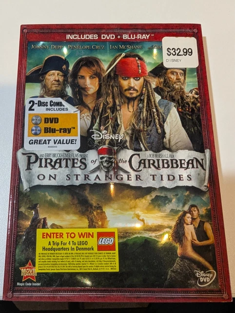PIRATES OF THE Caribbean on Stranger Tides (DVD/Blu-ray, 2011, 2-Disc ...