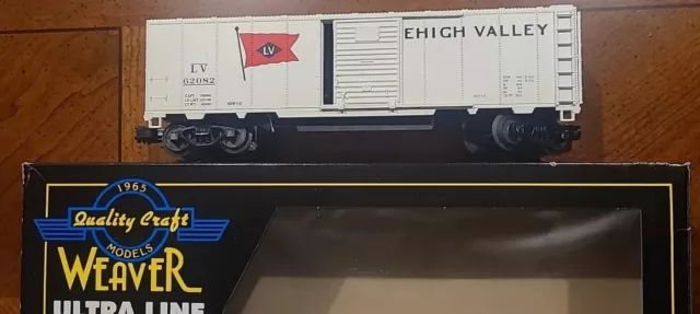 Weaver O Scale Ultra Line LV Lehigh Valley Steel Sided Box Car 2 Rail NOS