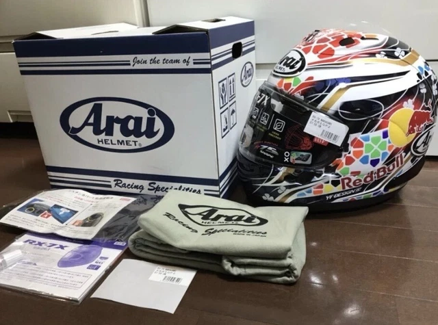 Arai RX-7X NAKAGAMI GP2 Corsair-X RX-7V SNELL M2020D Full Face Helmet Size: M