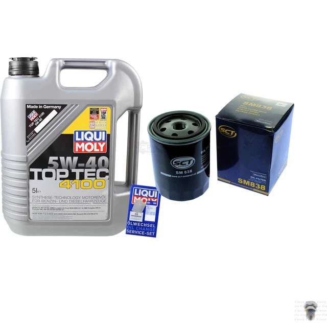 Sct Germania Filtro Olio 5 L Liqui Moly 3701 Top Tec 4100 5W-40 per VW Audi
