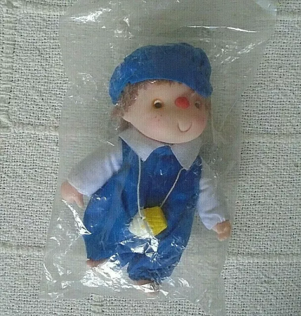 Vintage Collectable 6" Baby Boy Doll -  Blue Outfit - With Ice Cream - New