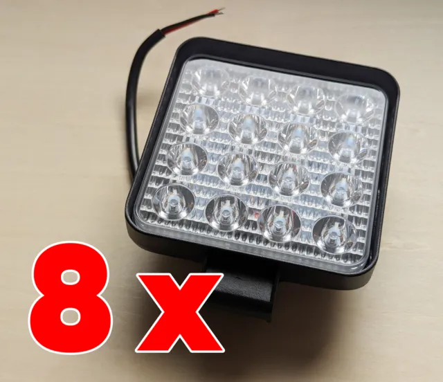 10X 48W LED Faretti 12V Lampada Da Lavoro Faretto Auto Barca Camion Klw Suv  EUR 27,99 - PicClick IT