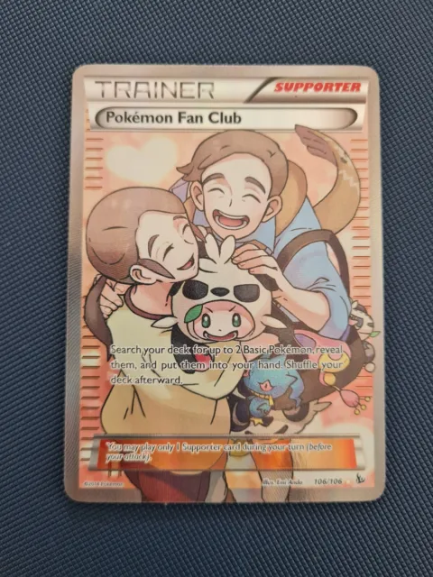 Pokemon Card - Pokemon Fan Club 106/106 Full Art Flashfire - Excellent