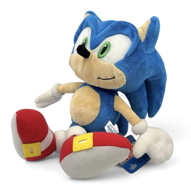RARE SONIC THE Hedgehog Plush Doll with tag Sanei Boeki Stuffed Toy M Β£ ...