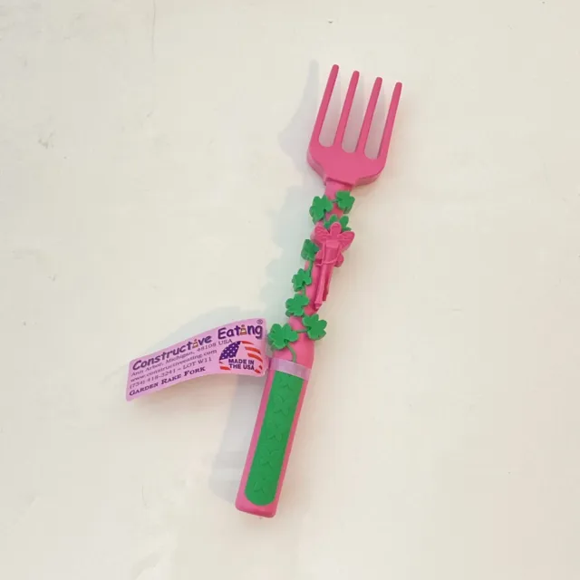 Constructive Eating Garden Fairy Rake Utensil Replacement Fork Kid's Mealtime