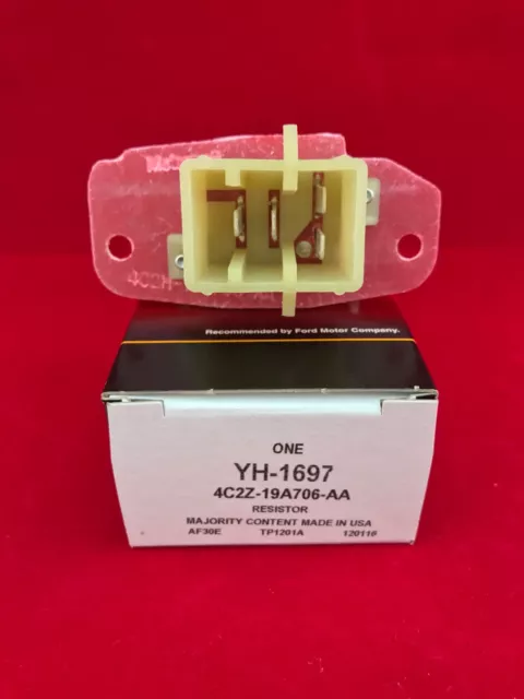 New Genuine OEM Motorcraft Ford HVAC Blower Motor Resistor YH1697 4C2Z-19A706-AA 3