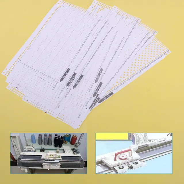 15pcs Set Pre Punched Card Kit Fit for Brother KH260 Knitting Needlework Machine