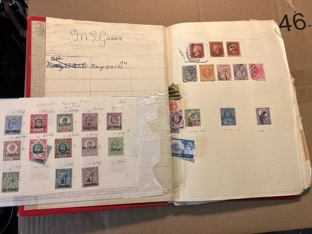 Stamp Album Vintage Collection Worldwide Stamps Rare
