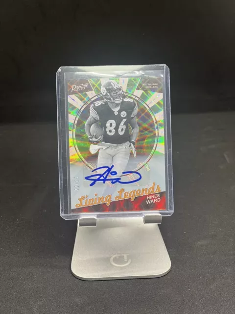 2023 Prestige NFL Hines Ward Living Legend Numbered Autograph 22/25