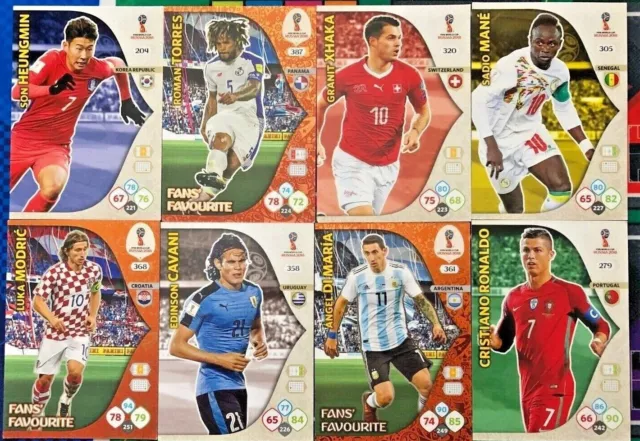 Adrenalyn XL FIFA World Cup 2018 Russia Panini Cards # 199 to 400 pick choose