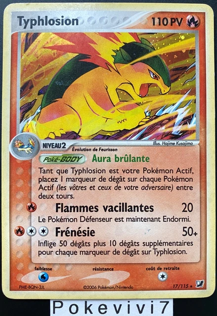 Carte Pokemon TYPHLOSION 17/115 Holo Bloc EX Forces Cachées FR