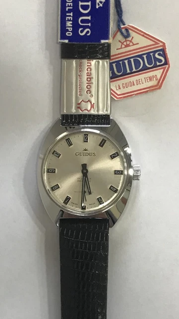 OROLOGIO GUIDUS MECCANICO Swiss Made 17 Rubini Anni 60/70 Vero