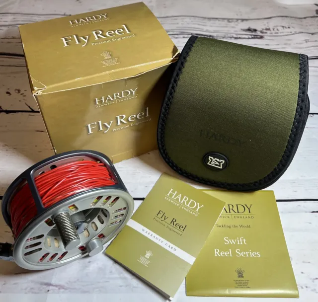HARDY GEM SERIES 9/10 Salmon Fly Reel With Spare Spool, Pouch And Box Mint  £425.00 - PicClick UK