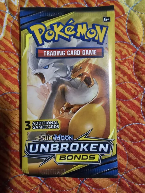 Pokemon Sun & Moon Unbroken Bonds 3 CARD BOOSTER PACKS Brand New Sealed