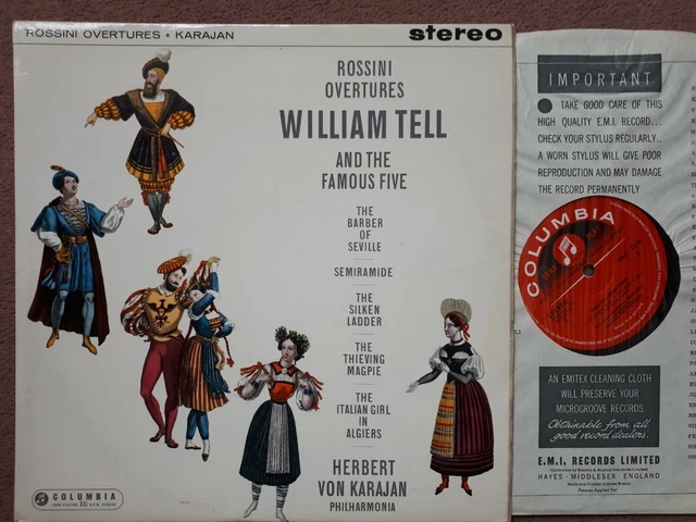 帯付きRossini Overtures Karajan LP レコード Rossini - Berliner