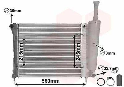 VAN WEZEL (17002345) Wasserkühler, Motorkühler, Kühler für FIAT FORD