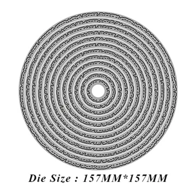 Troqueles de corte de Metal con marco de círculo Irregular, álbum de recortes