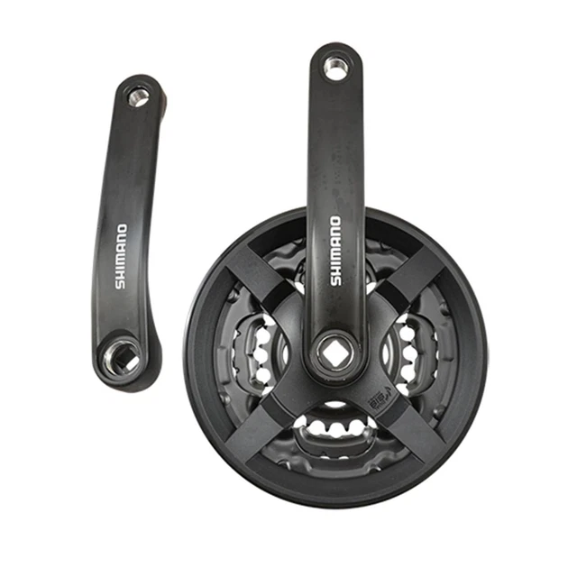 Pédalier VTT triple 42-34-24d l170 alu argos noir (axe carre 113