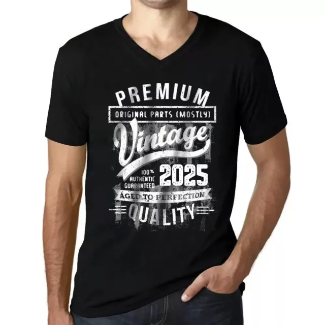 Camiseta de Cuello V para Hombre Piezas Originales (En Su Mayoría) Envejecidas A