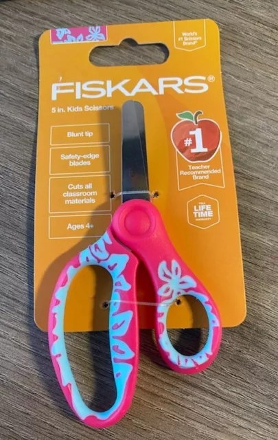 Fiskars 5 Inch Kids Scissors▪︎Ages 4+▪︎Blunt▪︎Safety Edge Blade Soft Grip▪︎NEW💥