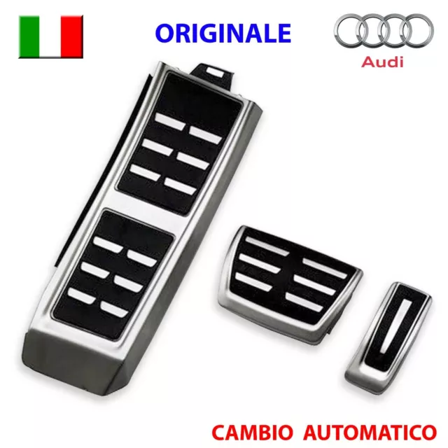 Pedaliera sportiva AUDI A4 A5 A6 A7 Q5 S4 S5 S6 ORIGINALE pedali alluminio AT