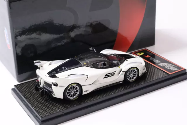 1:43 BBR Ferrari Fxxk #55 Bianco Avus Blanc 2016 - Édition Limitée 100 Pièces 2