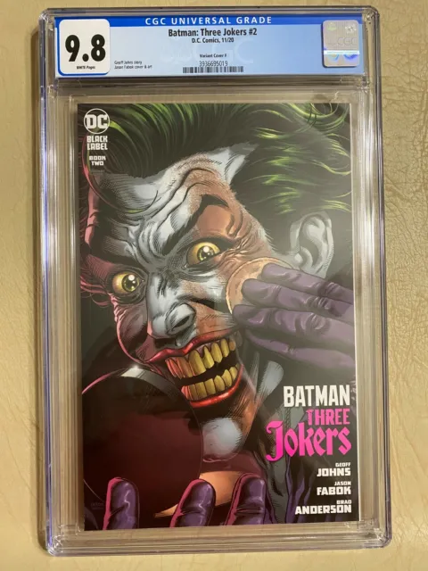Batman: Three Jokers #2 (Nov 2020, Dc Comics) Cgc 9.8 Variant Cover F