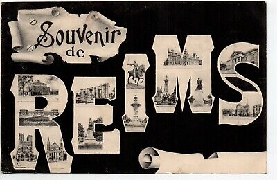REIMS - Marne - CPA 51 - Cartes Souvenir - carte multi vues souvenir de ...