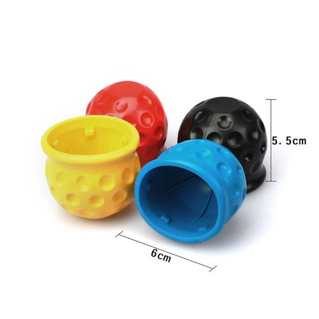 Easy to Install Universal Black Tow Bar Ball CoverCap Protect Your Towing Hitch