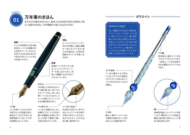 BEAUTIFUL FOUNTAIN PEN Ink Dictionary | Japanese Book JAPAN $40.94 ...