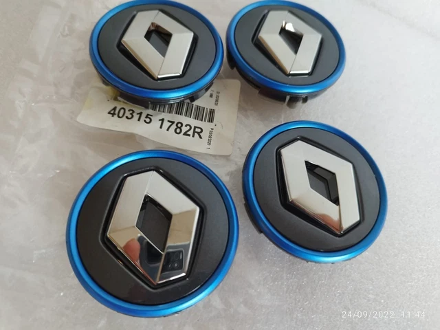 4 Pièces Cache-Moyeux Centre Enjoliveurs Pour Dacia Duster Logan Sandero Lodgy Stepway Mcv 56mm – Avec Logo Original, Autocollants Décoratifs Haut De Gamme Anti-Rouille
