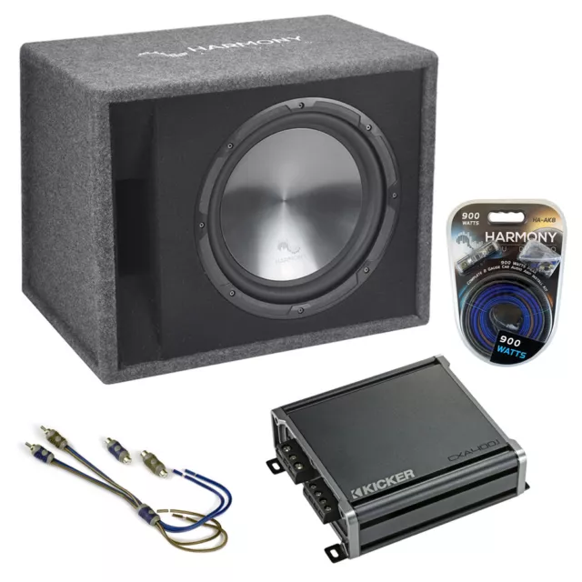 Fits Honda Odyssey 95-18 Harmony Single 12" Loaded Sub Box Enclosure CXA4001 Amp
