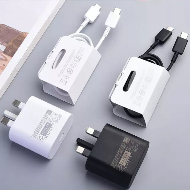 Genuine 25W Super Fast Charger Plug & Cable For Samsung Galaxy S23 S22+ Ultra 5G