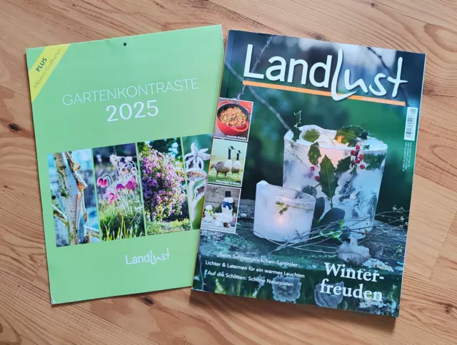LANDLUST AUSGABE Januar Februar 2025 inkl. Jahres Kalender EUR 2,00