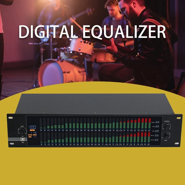 EQ-323 2U DUAL 31-band Graphic Equalizer Spectrum Digital Equalizer ...