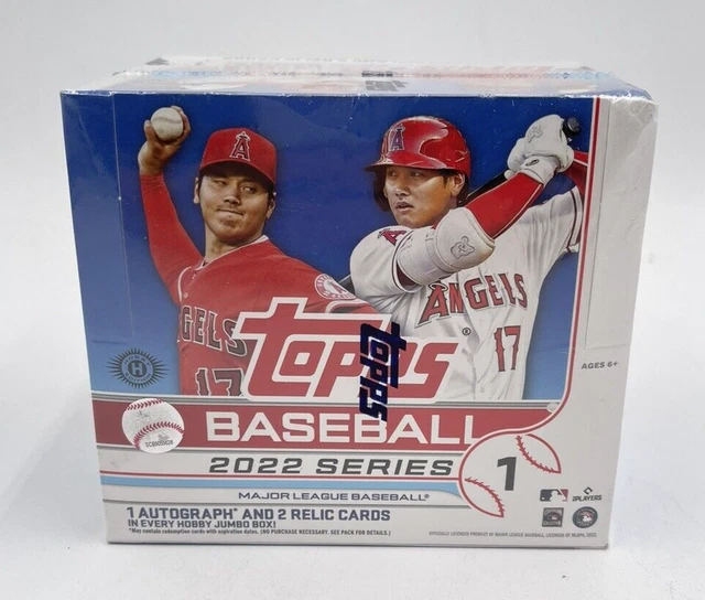 2022 Topps Series 1 Major League Baseball Hobby Jumbo Box: 10 pcks, 46 Cards per