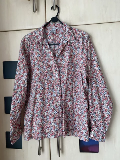 Oxford Shirt Company Floral Print long Sleeve Shirt Size 16. Good Condition