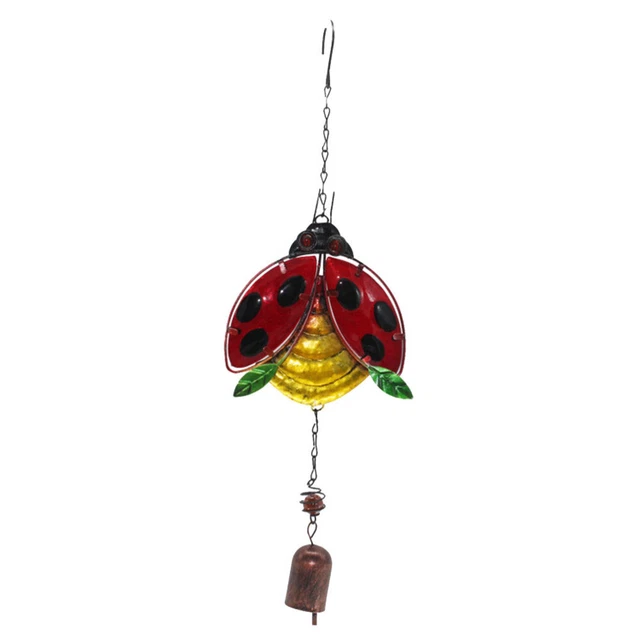 Hanging Decoration Hanging Wind Bell Bellbottom Glass Wind Chimes Ladybug